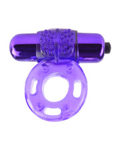 Fantasy Purple Vibrating Super Ring for Erection Support Cock Rings Vibrating